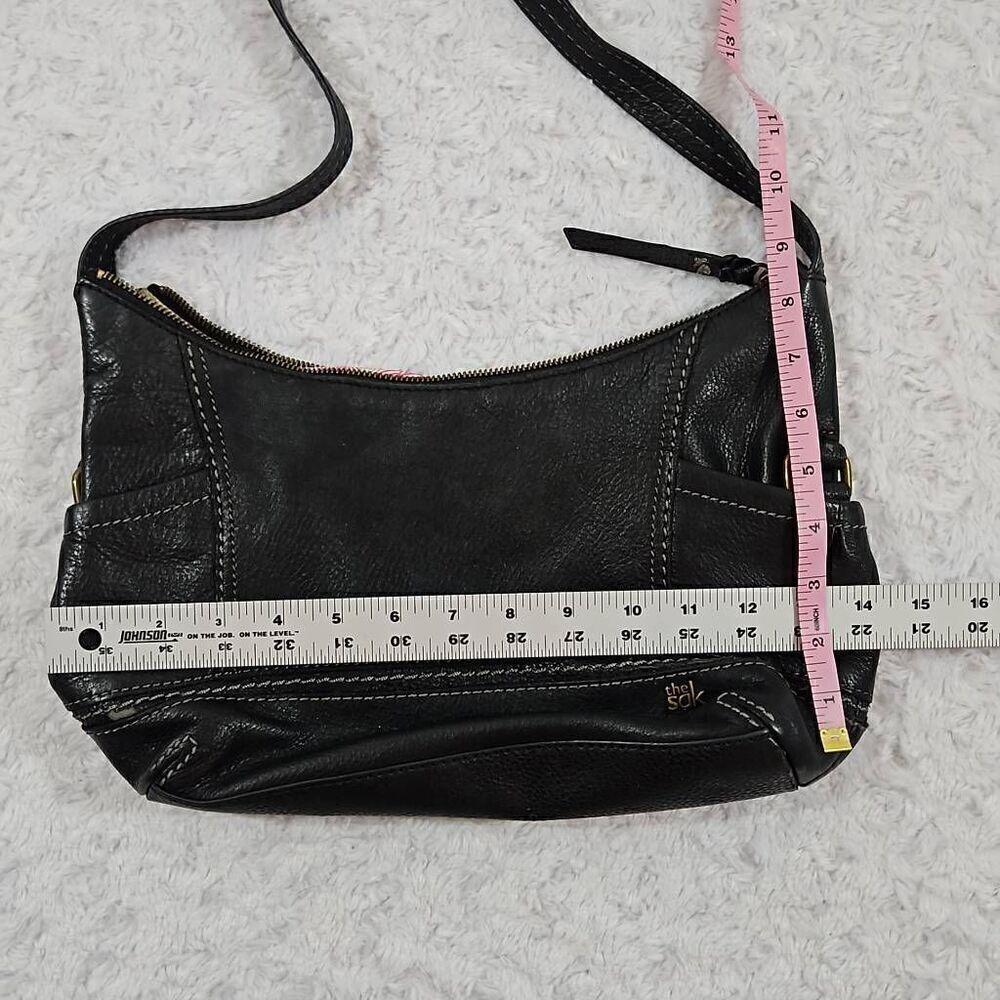 The Sak ‘Kendra’ Black Leather Soft Hobo Shoulder Bag Vegan Leather - Picture 4 of 14